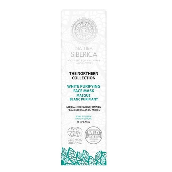 Face Care Natura Siberica The Northern Collection-White Purrifying Face Mask For Normal or Combination Skin – 80ml