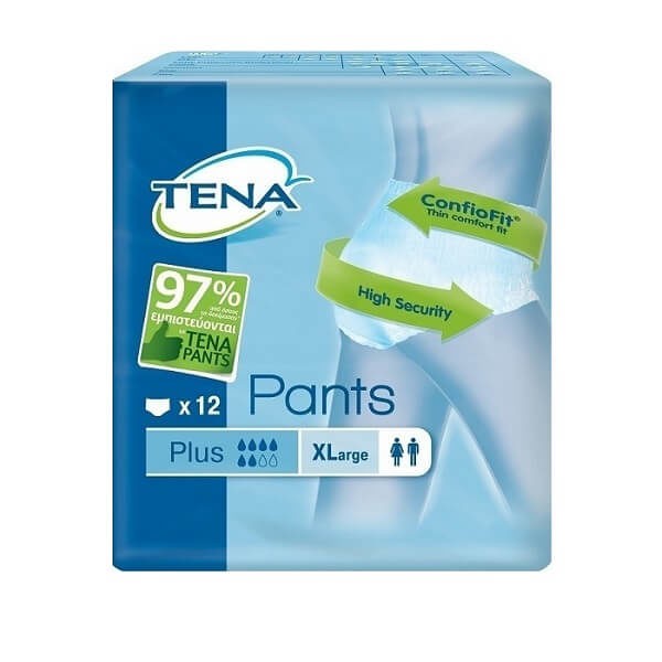 Diaper Pants - Night Tena – Pants Plus X-Large – 12pcs