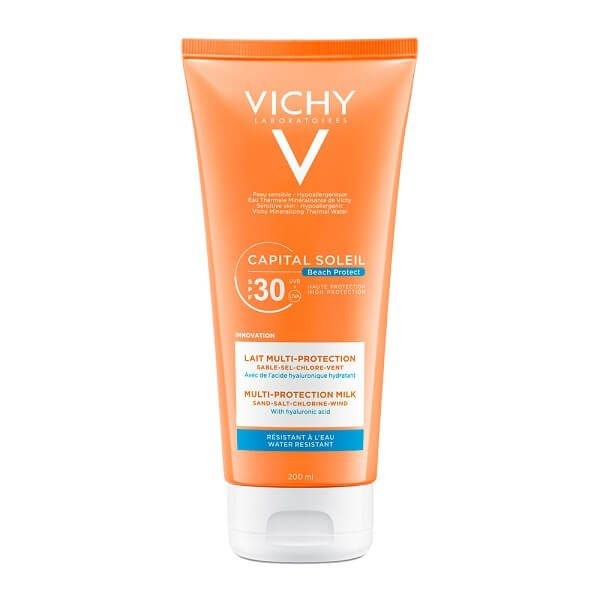 4Εποχές Vichy – Capital Soleil Beach Protect Αντηλιακό Γαλάκτωμα SPF30 και Multi-Protection Milk Υαλουρονικό Οξύ 200ml SunScreen