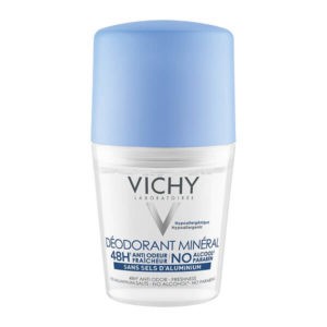 Γυναίκα Vichy Deodorant Mineral Roll-On Αποσμητικό Χωρίς Άλατα Αλουμινίου 48 Ώρες – 50ml