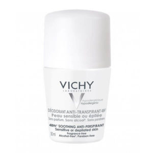 Body Care Vichy Deodorant Roll-On 48h for Sensitive Skins – 50ml