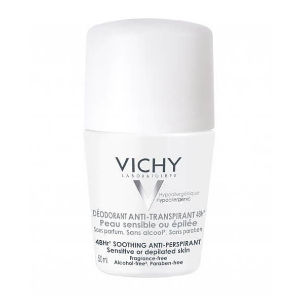 Άνδρας Vichy Deodorant Roll-On Αποσμητικό για Ευαίσθητες & Αποτριχωμένες Επιδερμίδες 48h – 50ml Vichy - La Roche Posay - Cerave