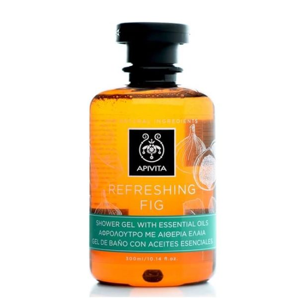 Body Shower Apivita Refreshing Fig Shower Gel with Essential Oils – 300ml