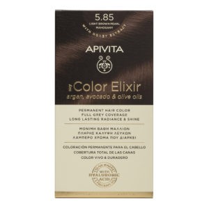 Γυναίκα Apivita – My Color Elixir Μόνιμη Βαφή Μαλλιών Νο 5.85 Καστανό Ανοιχτό Περλέ (Βαφή 50ml & Γαλάκτωμα Ενεργοποίησης 75ml & Κρέμα Μαλλιών 2x15ml) Color Elixir