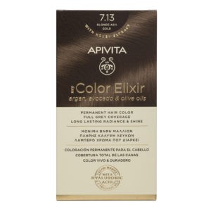 Βαφές Μαλλιών Apivita – My Color Elixir Μόνιμη Βαφή Μαλλιών Νο 7.13 Ξανθό Σαντρέ Μελί (Βαφή 50ml & Γαλάκτωμα Ενεργοποίησης 75ml & Κρέμα Μαλλιών 2x15ml) Color Elixir