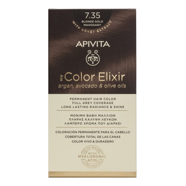 Hair Care Apivita – My Color Elixir Permanent Hair Colour No 7.35 Color Elixir