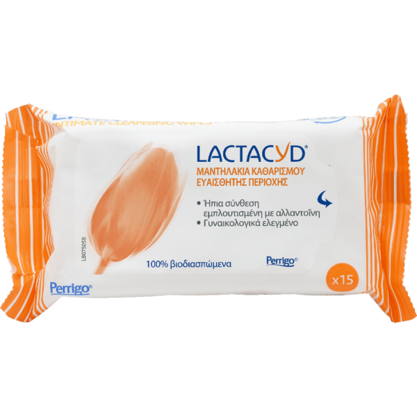 Cleansing Lactacyd – Wet Wipes for Intim Area 15pcs Lactacyd - Με αγορά lactacyd