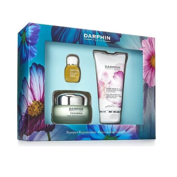 Face Care Darphin – Rejuvenating Bouquet Set: Exquisage Revelateur de Beaute Cream 50ml & All-Day Hydrating Hand & Nail Cream 75ml & Elixir Jasmine Aromatic Care 4ml