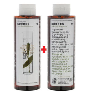 Korres-Shampoo-Laurel-and-Echinacea-against-Dandruff-and-Dry-Scalp-250ml-1+1-Gift