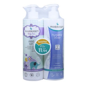 Pharmasept – Baby Mild Bath Φυσικό Βρεφικό Αφρόλουτρο 500ml & Hygienic Shower Αφρόλουτρο με Ήπια Αντισηπτική δράση 500ml Άνδρας Pharmasept – Baby Mild Bath Φυσικό Βρεφικό Αφρόλουτρο 500ml & Hygienic Shower Αφρόλουτρο με Ήπια Αντισηπτική δράση 500ml