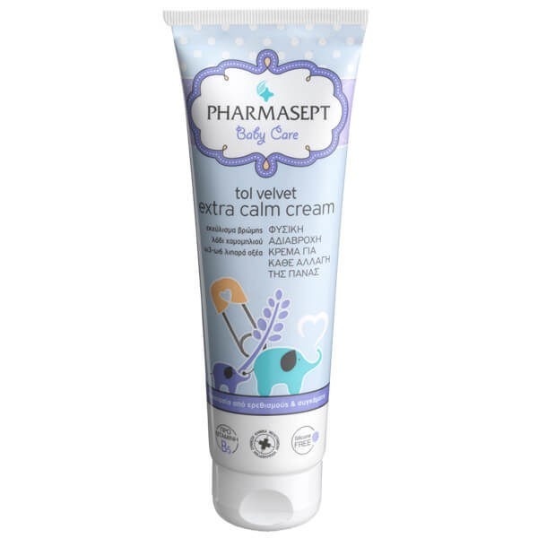 Ευαίσθητο Δέρμα Βρέφους Pharmasept Extra Calm Cream Προστατευτική Αδιάβροχη Κρέμα για Αλλαγή Πάνας 150ml