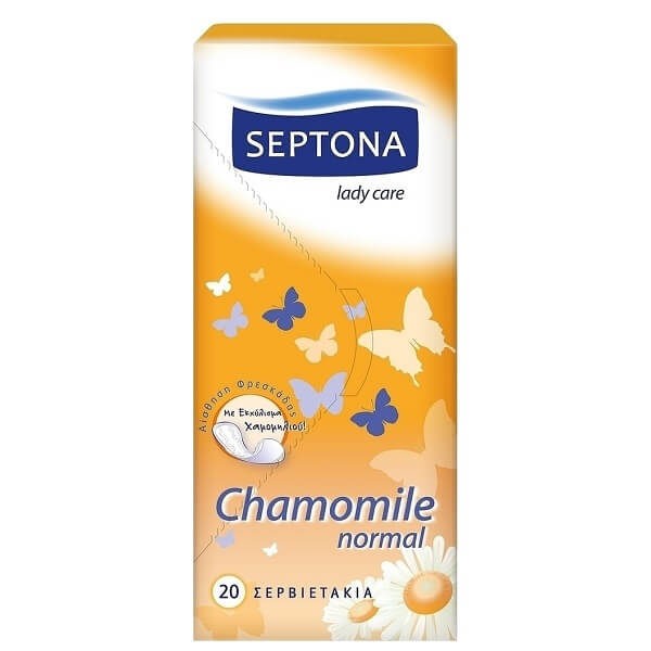 Sanitary Narkins - Tampons Septona Daily Use Pantyliners Normal with Chamomile 20 pieces