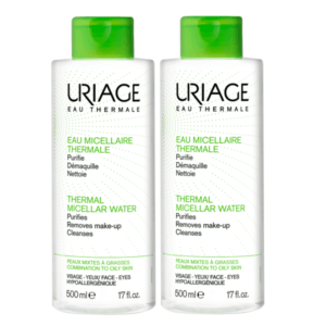 Uriage – Ιαματικό Νερό Καθαρισμού Λιπαρές & Μικτές 2x500ml 1+1 Δώρο Uriage – Ιαματικό Νερό Καθαρισμού Λιπαρές & Μικτές 2x500ml