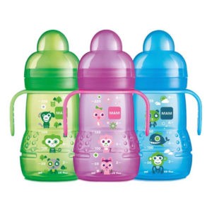 Feeding Bottles - Teats For Breast Feeding Mam Trainer for Easy Transition & Extra Soft Spout 4+ Months 220ml