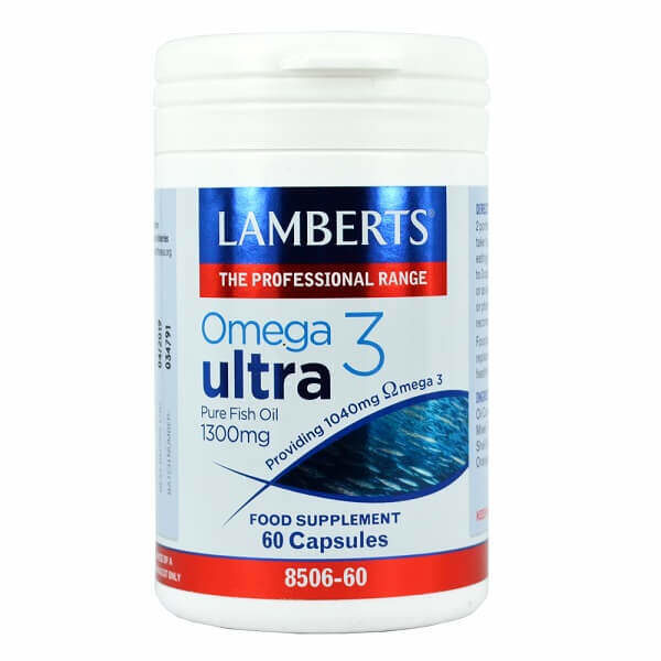 Omega 3-6-9 Lamberts – Omega 3 Ultra Pure Fish Oil 1300mg 60 caps