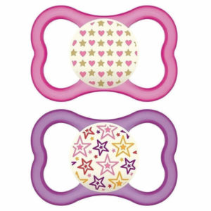 Feeding Bottles - Teats For Breast Feeding Mam Air Night Soother Silicon 6+ Months 217S 2pcs