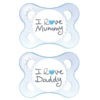 Πιπίλες - Μπιμπερό Mam I love Mummy & Daddy Πιπίλα Σιλικόνης 2-6 Μηνών 115S 2τμχ