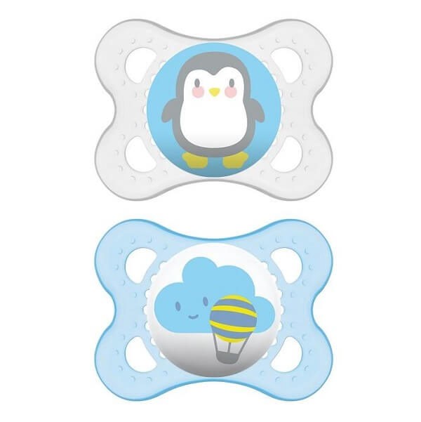 Feeding Bottles - Teats For Breast Feeding Mam Original Orthodontic Soother Silicon 0-6 Months 100S 2pcs