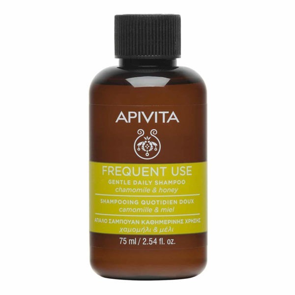 Περιποίηση Μαλλιών-Άνδρας Apivita – Mini Σαμπουάν Καθημερινής Χρήσης με Χαμομήλι και Μέλι 75ml Shampoo