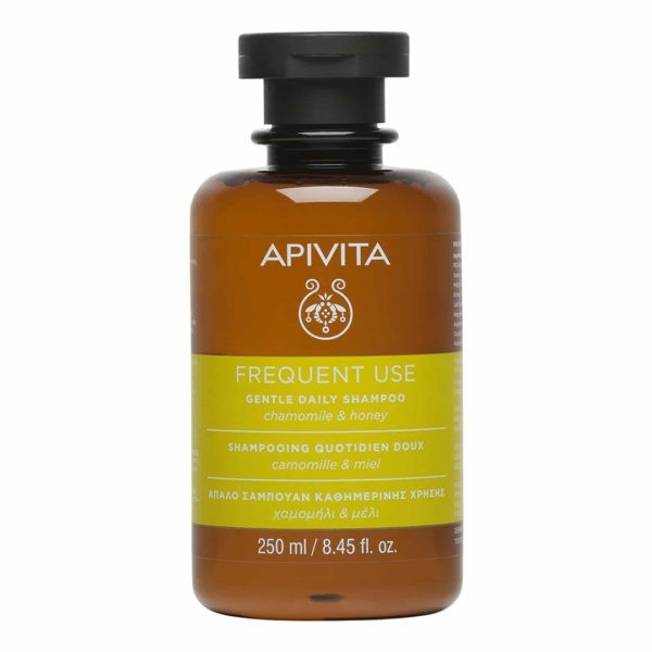 Περιποίηση Μαλλιών-Άνδρας Apivita – Απαλό Σαμπουάν Καθημερινής Χρήσης με Χαμομήλι και Μέλι 250ml Shampoo