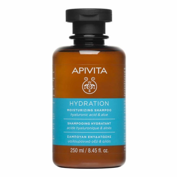 Περιποίηση Μαλλιών-Άνδρας Apivita – Σαμπουάν Ενυδάτωσης με Υαλουρονικό Οξύ και Αλόη 250ml Shampoo