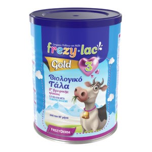 Βρεφικά Γάλατα FrezyDerm – FrezyLac Gold 3 Βιολογικό Βρεφικό Γάλα μετά τον 12ο μήνα 900g Frezylac - Promo