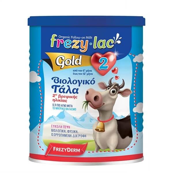 Infant Milks Frezyderm – Frezylac Gold Number 2 Organic Infant Milk from 6 Months Old Till 12 Months Old 400gr