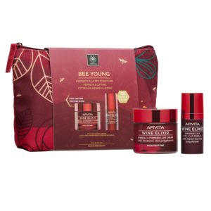 Apivita – Bee Young Σετ Wine Elixir Αντιρυτιδική Κρέμα για Σύσφιξη και Lifting Πλούσιας Υφής με Πολυφαινόλες απο Αμπέλια Σαντορίνης 50ml και Δώρο Wine Elixir Αντιρυτιδική Κρέμα Lifting για Μάτια και Χείλη με Πολυφαινόλες απο Αμπέλια Σαντορίνης 15ml Αντιγήρανση - Σύσφιξη Apivita – Bee Young Σετ Wine Elixir Αντιρυτιδική Κρέμα για Σύσφιξη και Lifting Πλούσιας Υφής με Πολυφαινόλες απο Αμπέλια Σαντορίνης 50ml και Δώρο Wine Elixir Αντιρυτιδική Κρέμα Lifting για Μάτια και Χείλη με Πολυφαινόλες απο Αμπέλια Σαντορίνης 15ml