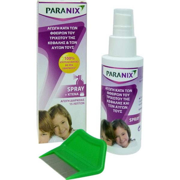 Αντιφθειρικά-Φθινόπωρο Paranix – Αγωγή Κατά Των Φθειρών σε Σπρέι Με Κτενάκι 100ml Shampoo