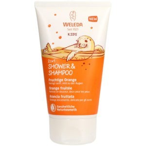 Σαμπουάν - Αφρόλουτρα Παιδικά Weleda – Kids 2 σε 1 Παιδικό Σαμπουάν και Αφρόλουτρο Φρουτώδες με Πορτοκάλι 150ml Shampoo