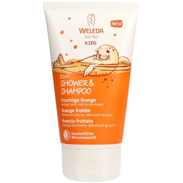 Kid Care Weleda – Kids 2 in 1 Shampoo and Body Wash with Orange 150ml Shampoo