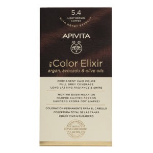 Γυναίκα Apivita – My Color Elixir Μόνιμη Βαφή Μαλλιών Νο 5.4 Καστανό Ανοιχτό Χάλκινο Color Elixir