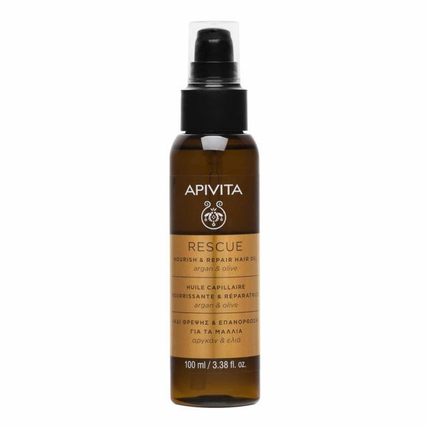 Hair Care Apivita – Rescue Hair Oil with Argan and Olive 100ml APIVITA HOLISTIC HAIR CARE