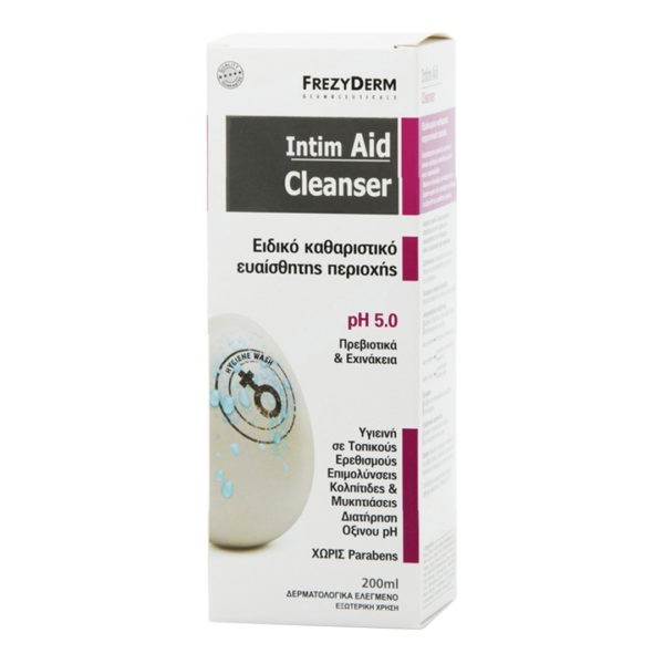 Pregnancy - New Mum Frezyderm – Intim Aid Cleanser Genital Wash Special Cleanser of the Sensitive Area pH50 200ml FrezyDerm Intim