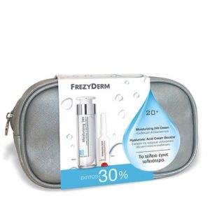 Frezyderm -Νεσεσέρ με Ενυδατική Κρέμα Προσώπου και Λαιμού 20+ 50ml και Booster Υαλουρονικό Οξύ 5ml Αντιγήρανση - Σύσφιξη Frezyderm -Νεσεσέρ με Ενυδατική Κρέμα Προσώπου και Λαιμού 20+ 50ml και Booster Υαλουρονικό Οξύ 5ml