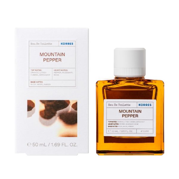 Deodorants-man Korres – Mountain Pepper Eau De Toilette Men’s Perfume 50ml