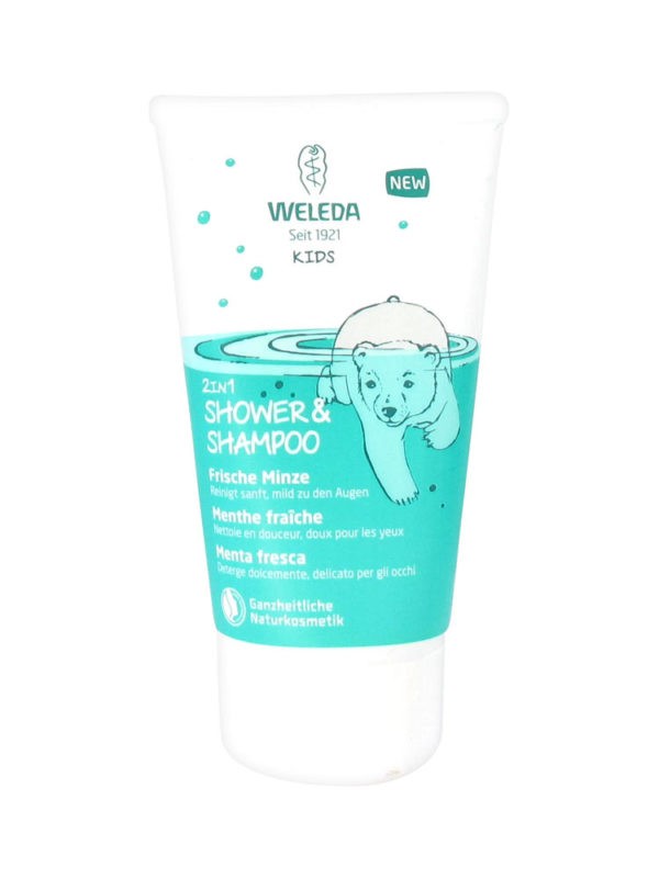 Shampoo - Shower Gels Kids Weleda – Kids 2 in 1 Shampoo and Body Wash with Mint 150ml Shampoo