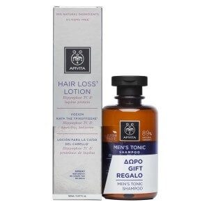 Apivita – Promo Λοσιόν Κατά της Τριχόπτωσης 150ml με Δώρο Τονωτικό Σαμπουάν κατά της Τριχόπτωσης για Άνδρες 250ml Άνδρας Apivita – Promo Λοσιόν Κατά της Τριχόπτωσης 150ml με Δώρο Τονωτικό Σαμπουάν κατά της Τριχόπτωσης για Άνδρες 250ml
