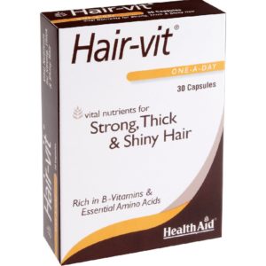 Για Όλη Την Οικογένεια Health Aid – HairVit Συνδυασμός Βιταμινών και Μετάλλων για τα Μαλλιά 30 καψ.