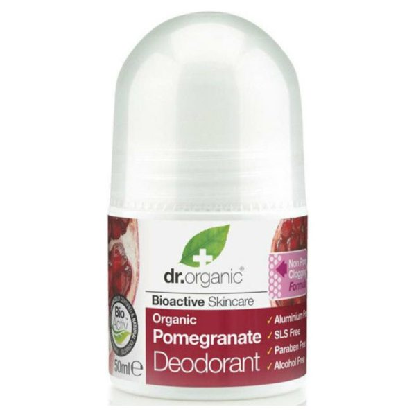 Deodorants-man Dr. Organic – Pomegranate Deodorant Roll-On 50 ml