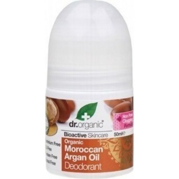 Body Care Dr. Organic – Moroccan Argan Oil Deodorant Roll-On 50 ml
