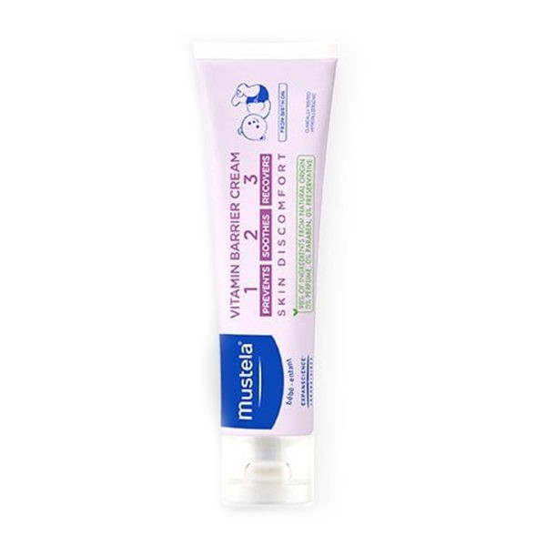 Hydration - Baby Oil Mustela – Vitamin Barrier Cream 1 2 3, 50ml Cream for Diaper Change