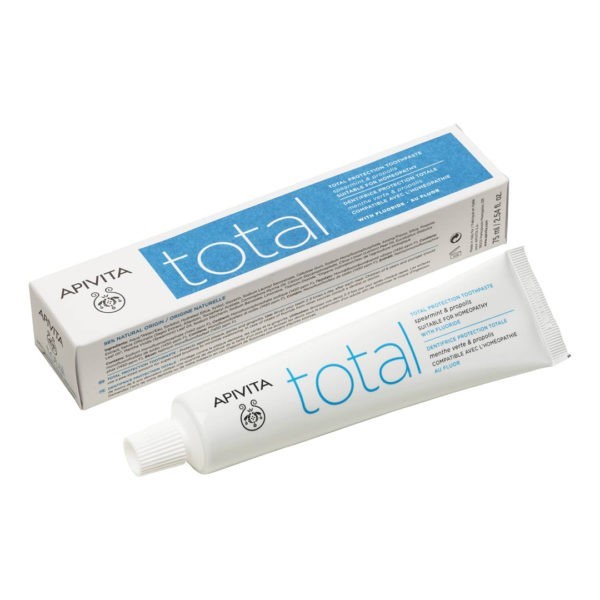 Health Apivita – Total Protection Toothpaste with Spearmint Propolis 75ml