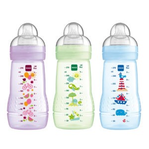 Feeding Bottles - Teats For Breast Feeding MAM- Easy Active Baby Bottle Teat With Skinsoft Silicone 2+ Months 270 ml