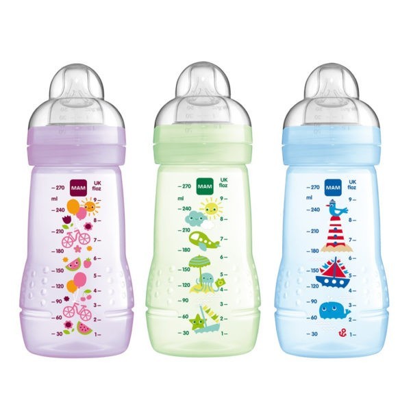 Baby Accessories MAM- Easy Active Baby Bottle Teat With Skinsoft Silicone 2+ Months 270 ml