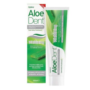 Health Optima – AloeDent Whitening Toothpaste 100ml with Gift Toothbrush