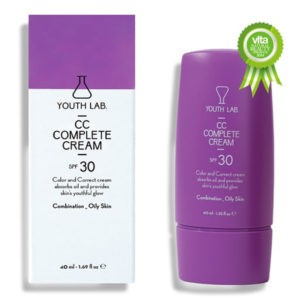 Περιποίηση Προσώπου Youth Lab – CC Complete Cream SPF30 Καλυπτική Κρέμα Αναδόμησης Με Χρώμα – Λιπαρό Δέρμα 40ml SunScreen