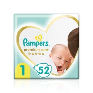 Baby Care Pampers – Premium Care Value Pack No 1 (2-5kg) 52pcs