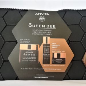 Apivita – PROMO Queen Bee Travel Set Holistic Age Defense Rich Cream Δώρο Serum 10ml Night Cream 15ml Γυναίκα Apivita – PROMO Queen Bee Travel Set Holistic Age Defense Rich Cream Δώρο Serum 10ml Night Cream 15ml