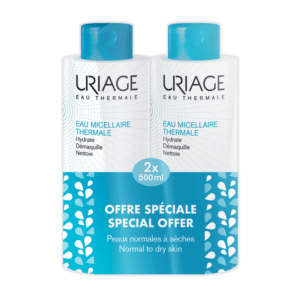Uriage – Eau Thermale Eau Micellaire Καθαριστική Λοσιόν Προσώπου και Ματιών για την Κανονική προς Ξηρή Επιδερμίδα 2x500ml Γυναίκα Uriage – Eau Thermale Eau Micellaire Καθαριστική Λοσιόν Προσώπου και Ματιών για την Κανονική προς Ξηρή Επιδερμίδα 2x500ml